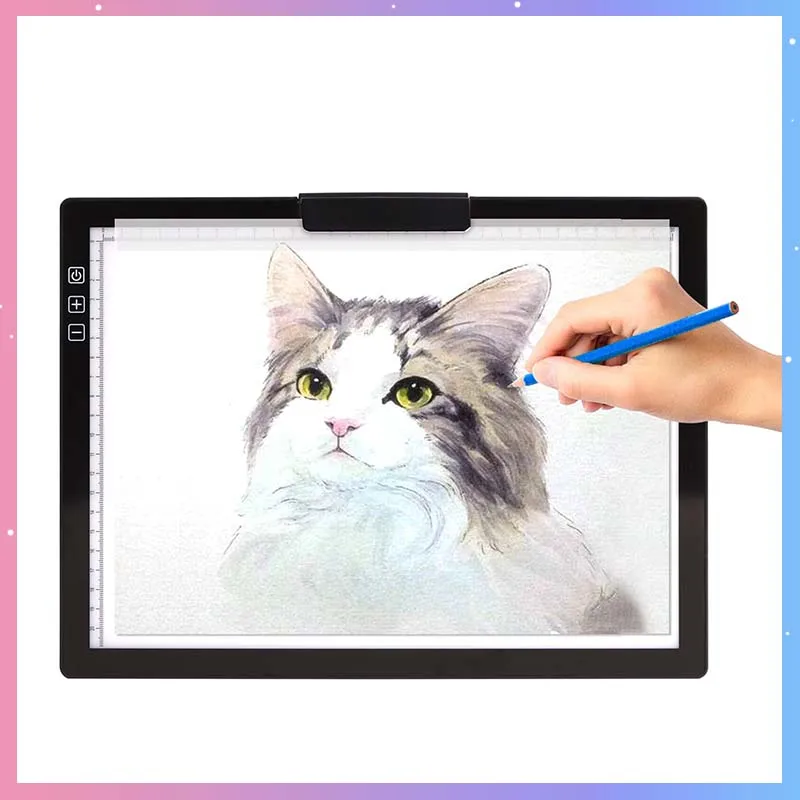 D28B A4 Digital Drawing Tablets 6-Level Stepless Dimming Copy Board LED Light Board Bright Pad For Artists Drawing X-Ray