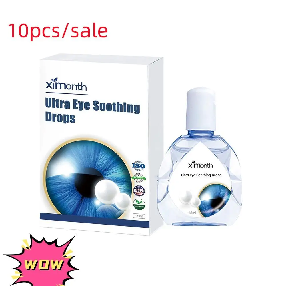 10pcs Eyesight Improvement 15ml High Quality Eye Drops Relieve Blurred Vision Clean Drop Eyes Detox Discomfort Dry Itchy Liquid