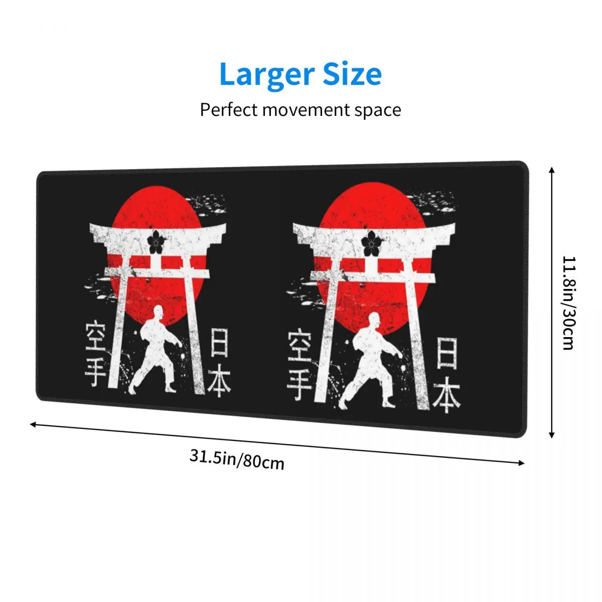 Budo Soul Karate Spirit Martial Arts Large Mouse Pad Computer Keyboard Mouse Mat Gaming PC Laptop Desk Mat Table Mats
