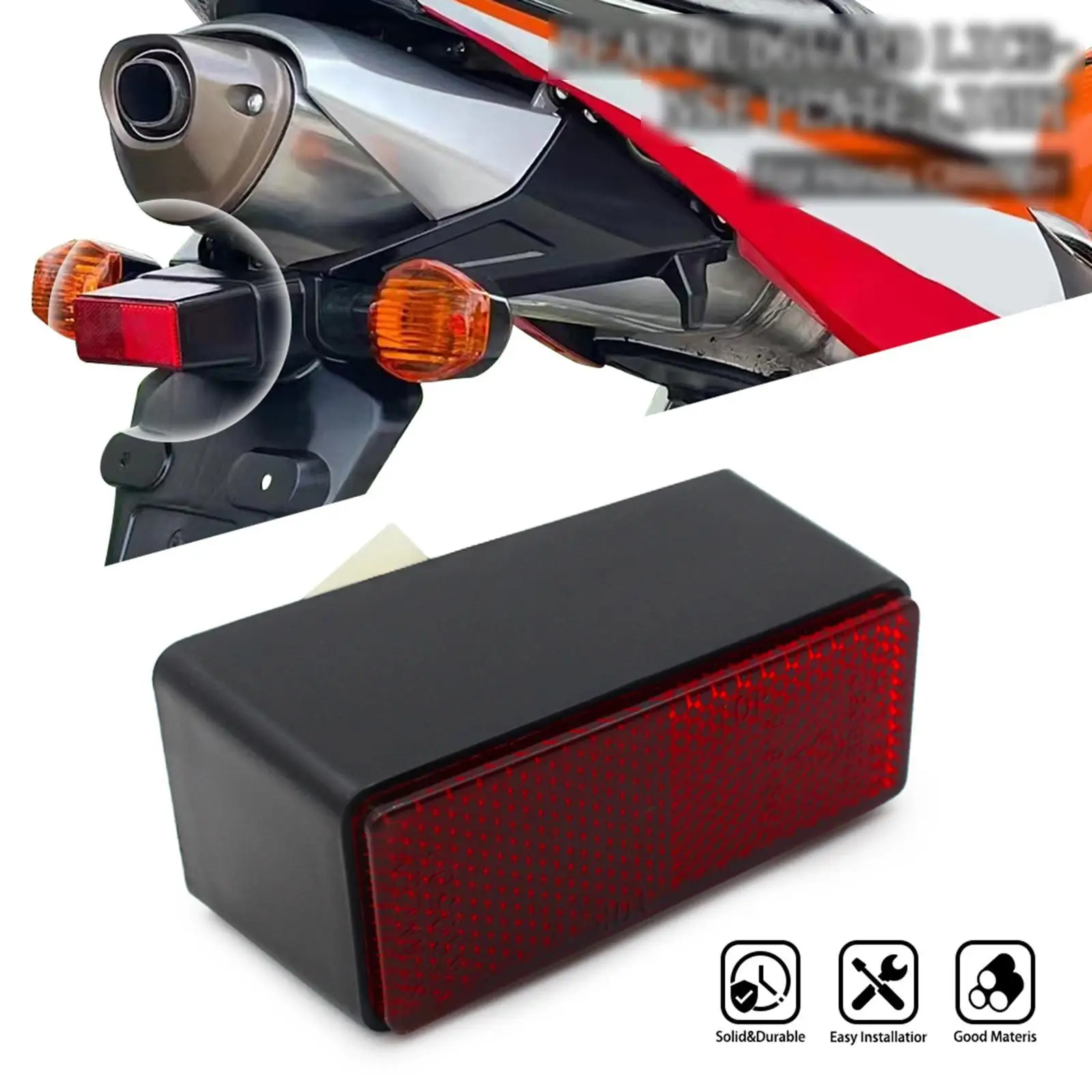 Motorcycle Rear Taillight Taillight Lamp High Premium Practical Portable Replace