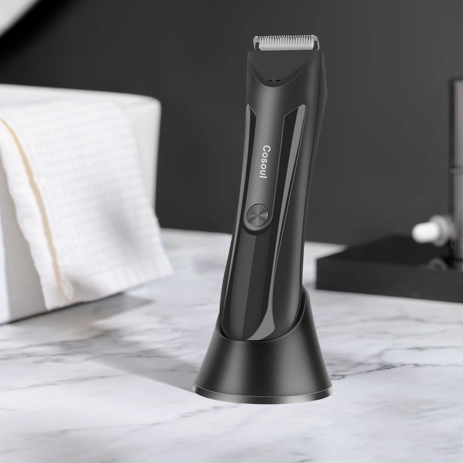 Cosoul Körperhaarschneider für Männer, Hodenhaarschneider, Schamhaarrasierer, Intimbereich-Haarentferner, Bikini-Trimmer, Damen-Intimhaarschneider – Detail 3