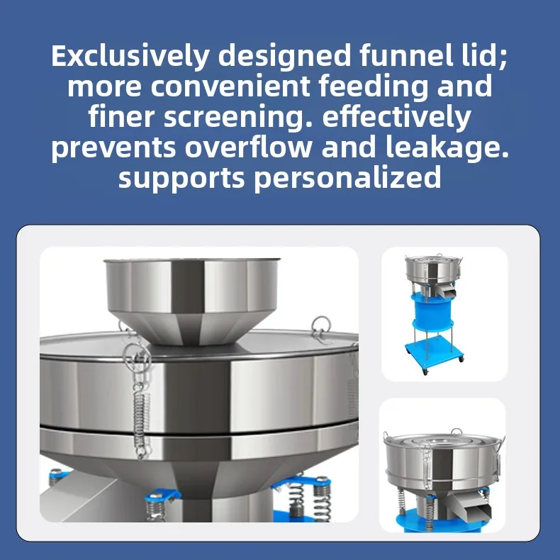 Stainless Steel Vibrating Screen – Electric Sieve Shaker for Soy Milk Filter, Powder Coating, Paint & Industrial Sifting