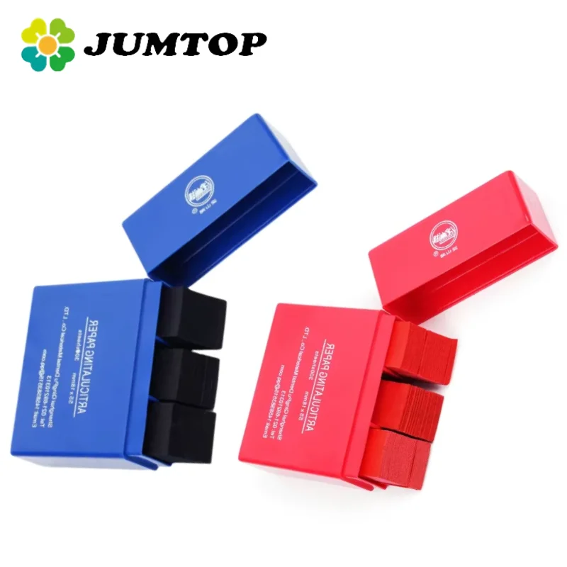 

JUMTOP 300Pcs Dental Articulating Paper Strips 55*18mm Red/Blue Dental Lab Instrument Teeth Whitening Dentist Materials Tools