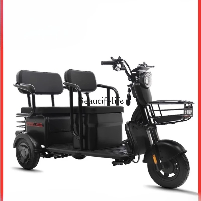 03.-New electric tricycle, elderly leisure transportation, pick up and drop off children, household small passenger and cargo
