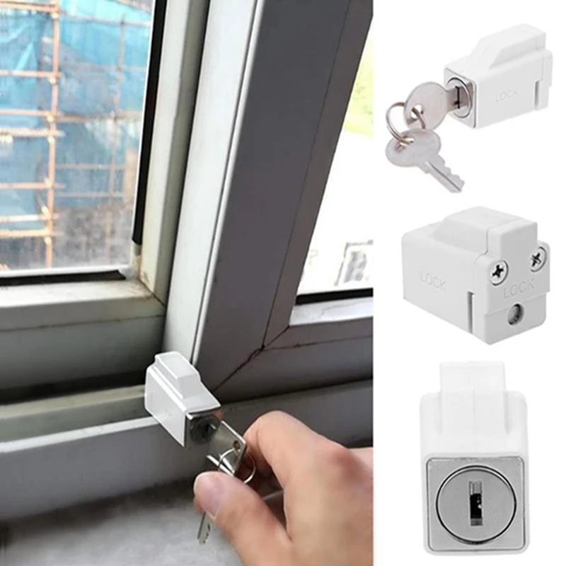 

Window Security Key Lock Sliding Doors Windows Restrictor Child Safety Anti-theft Door Stopper Windows Children Safety Lock