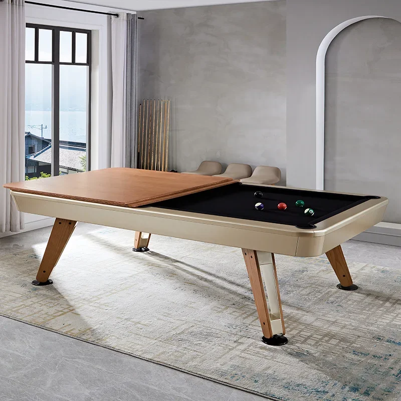 High-end solid wood pool table three-in-one standard adult American billiards