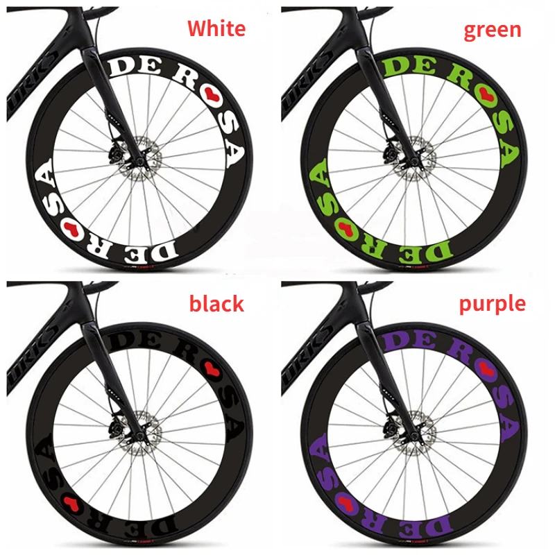 DE Bicycle Wheel Decals Road Bike Rim Sticker Cycling Reflective Stickers Protector Film Vinyls Logos Bicycle Accessories