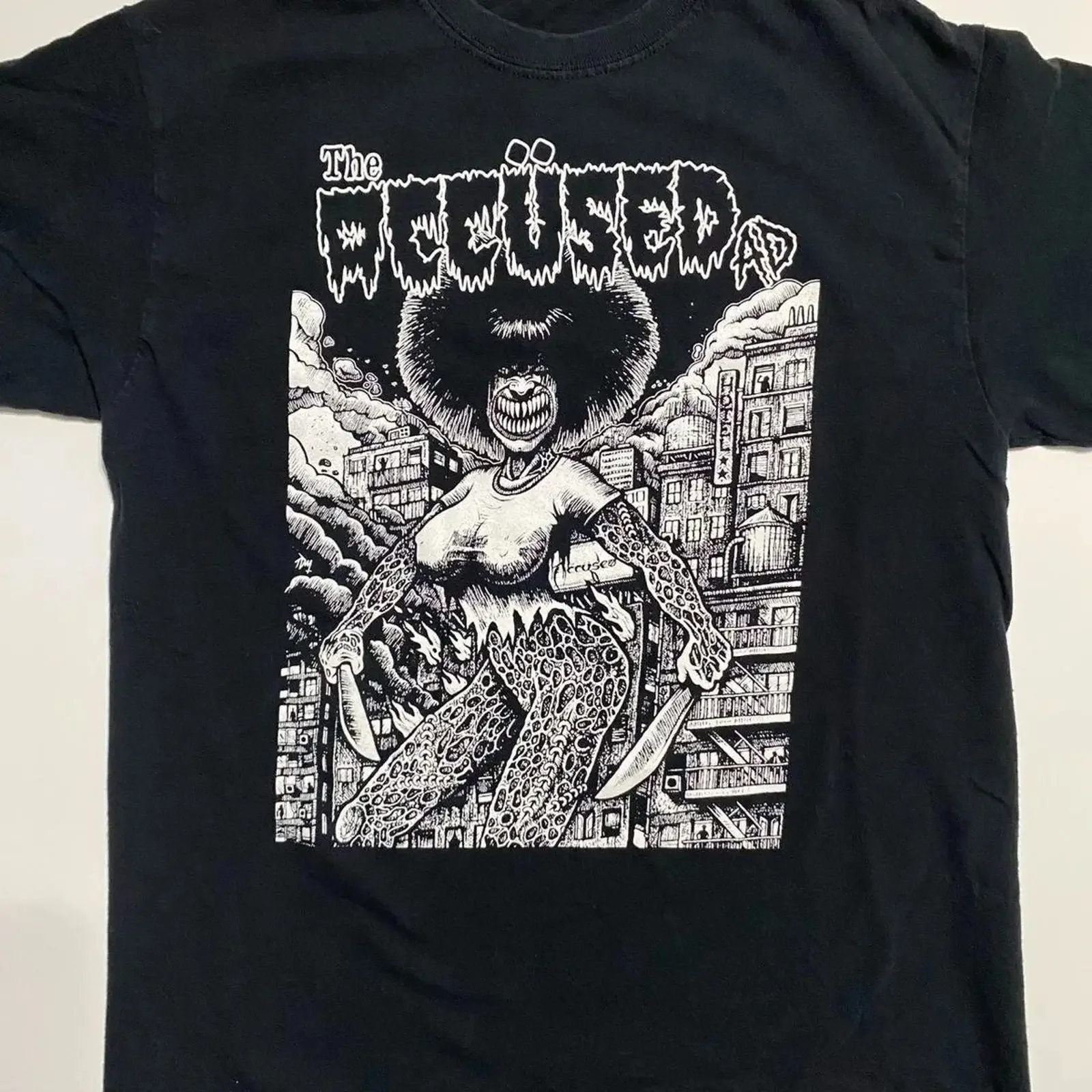 Rare Hot The Accused Band Oh Martha Black S 5XL T Shirt TU388 vintage Washed designer clothes Versatile homme Breathable
