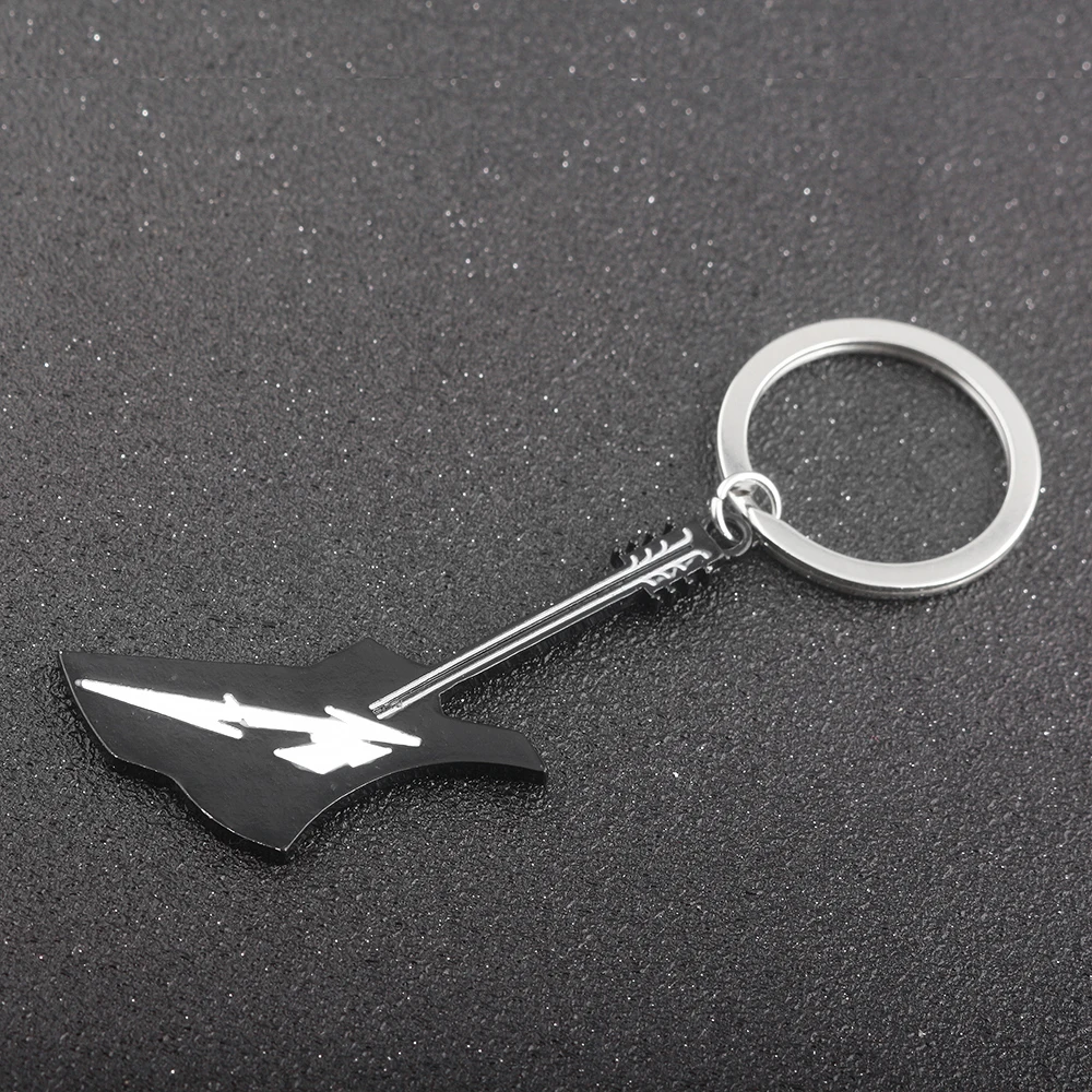 Fashion Guitar Keychain Creative Pendant Key Chain for Women Men Cool Car Keyring  Jewelry Gift