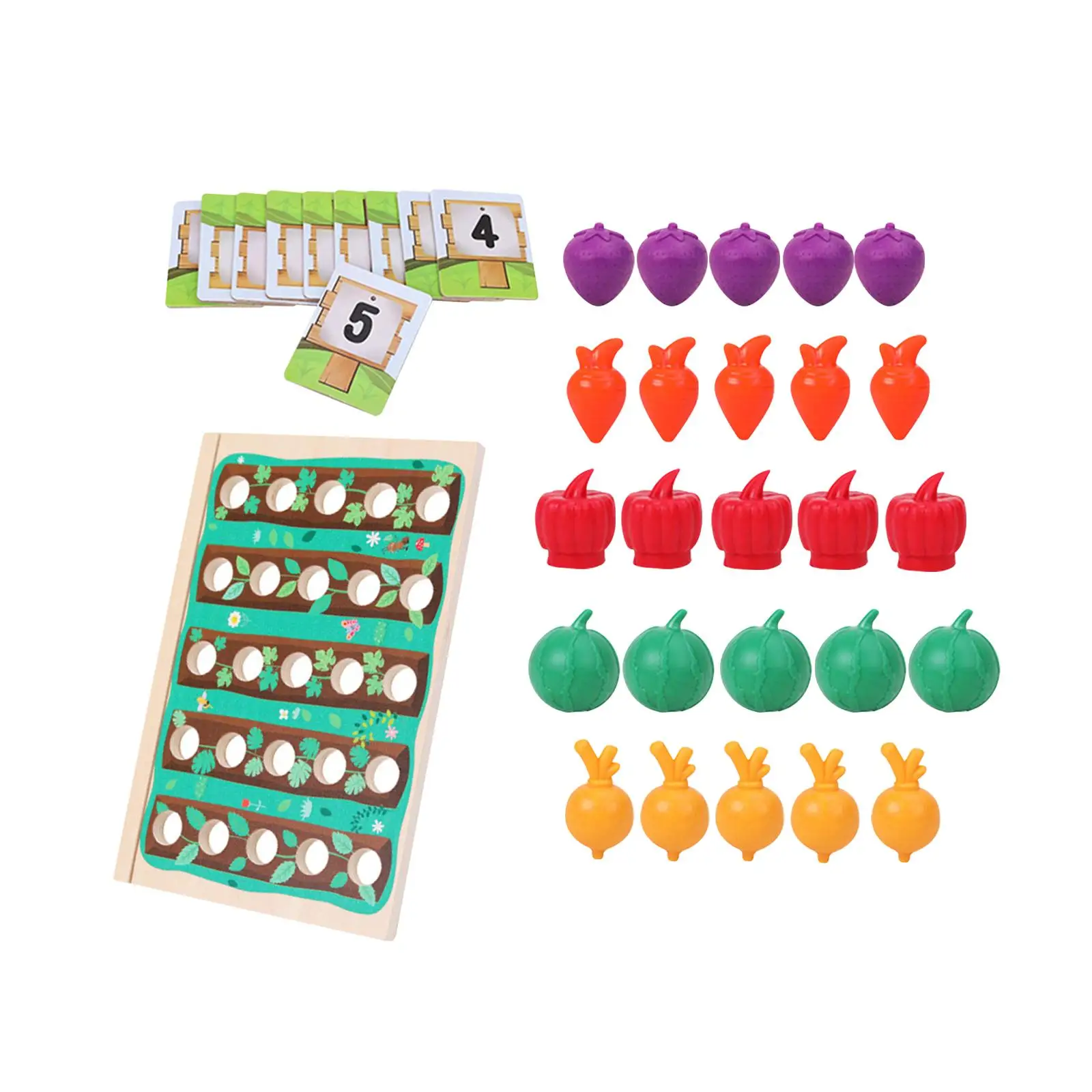 Juguete de madera Montessori para niños y niñas, clasificación de colores, juego de viaje, cognición de Color, aprendizaje preescolar educativo