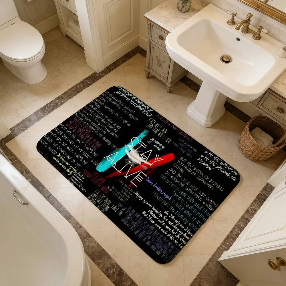 Popular T-TwentyS One Pilot Band Room Mats Anti-slip Absorb Water Long Strip Cushion Bedroon Mat Welcome Doormat