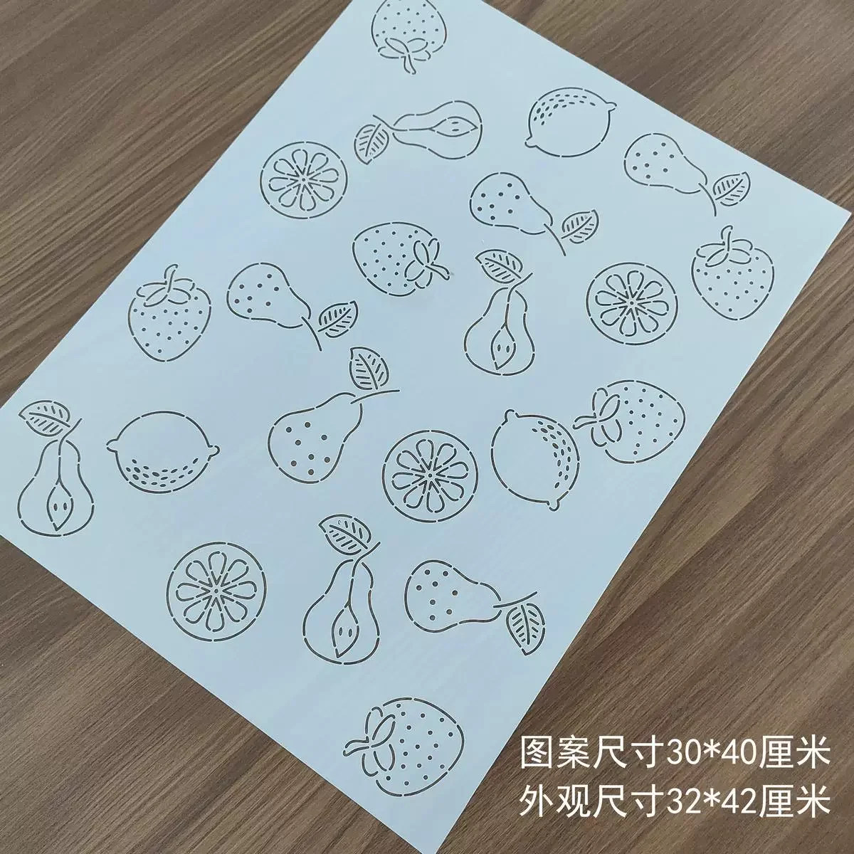 

Фруктовая серия, трафареты Sashiko, шаблоны для квилтинга, многоразовые традиционные узоры из ПЭТ для вышивки, инструмент для рисования ткани