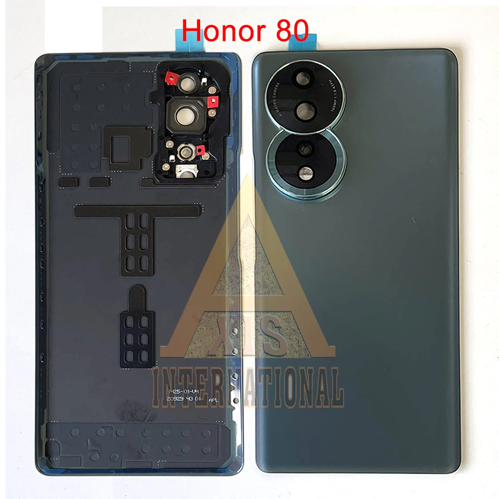 6.7\'\' Grade AAA For Huawei Honor 80 ANN-AN00 Back Battery Cover Housing+Camera Frame Lens For Honor 90 5G REA-AN00 Honor 100 Pro