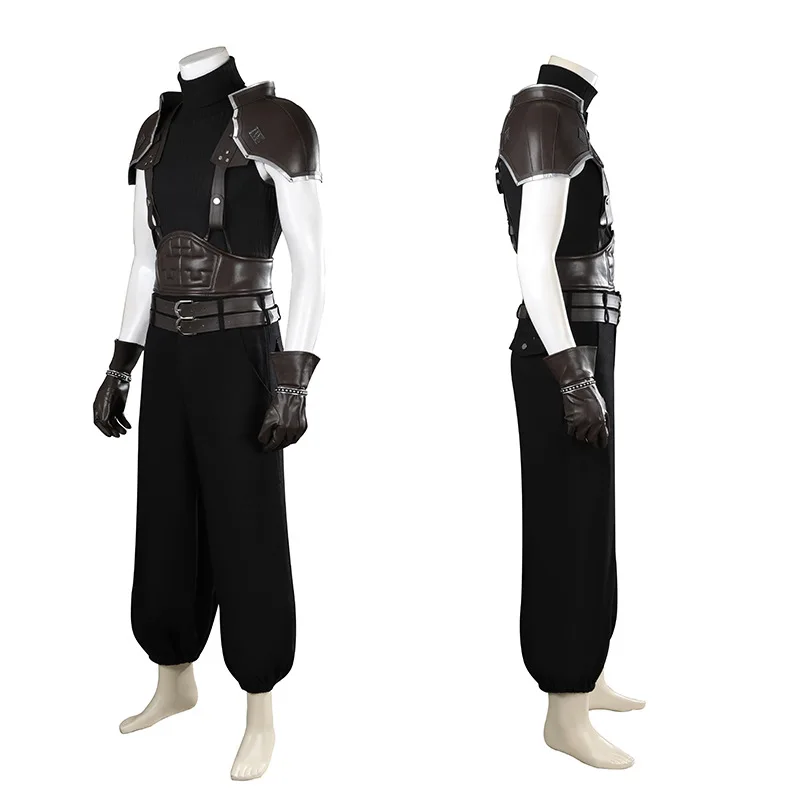 Zack Fair Final Nette VII 7 Crisis Core Cosplay Costume pour hommes adultes, jeu Cos, vêtements, chaussures trempées, bataille, fête d'Halloween