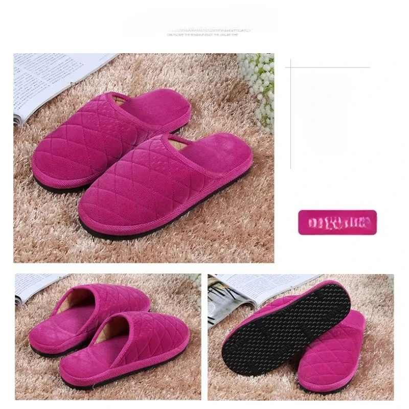 Fashion Fluffy Fur Slippers Indoor Warm Plush Home Slippers Woman Faux Fur Flat Heel Couple Slides for Men and Women Plus Size