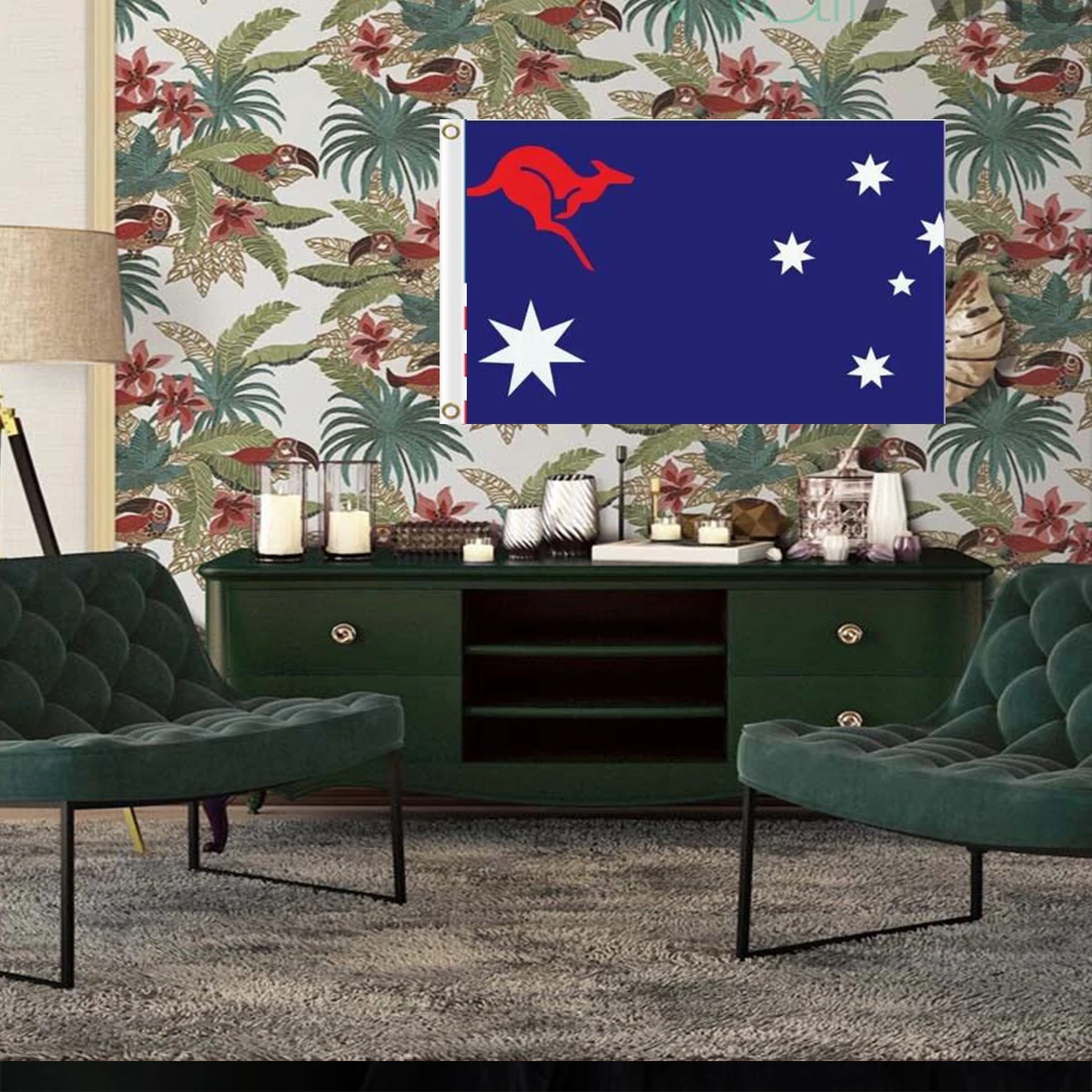 2X3FT 90x150cm banner of Communist Australia Flag with Kangaroo BANNER