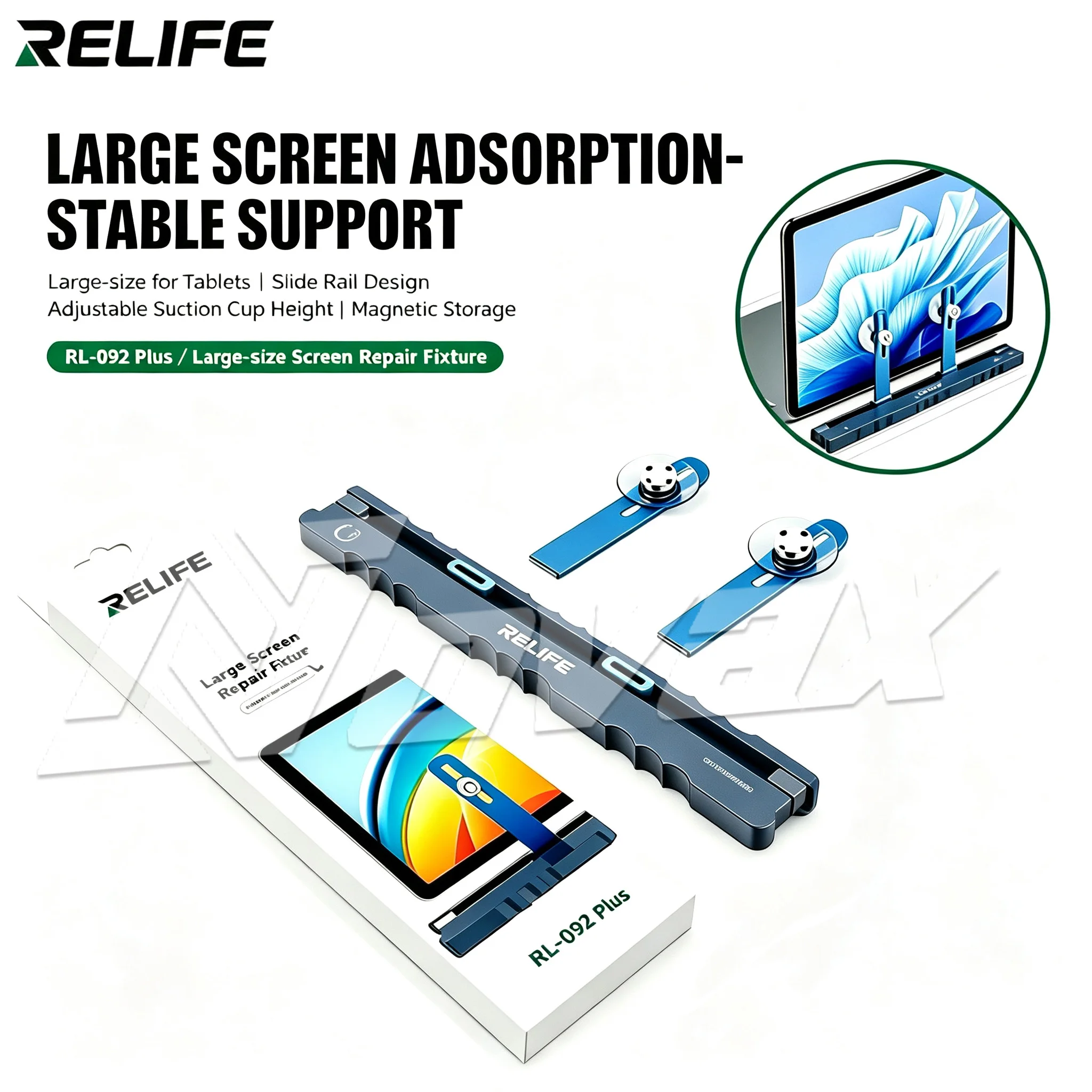 RELIFE RL-092 Plus large-sized suction cup holder used for mobile phone tablets/LED screens/battery/motherboard disassembly tool