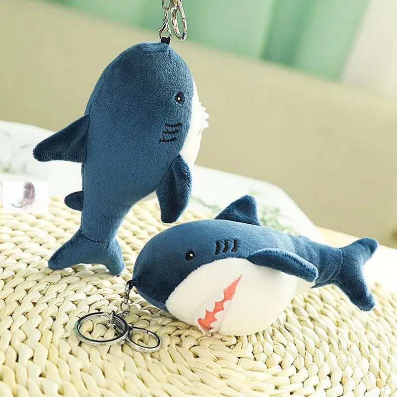 1PC Decompression Shark Keychain Office Vent Plaything Cute Accessories Keyring Men And Women Bag Pendant Car Key Ring Chain