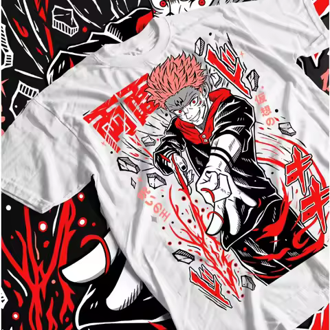 Trends Summer 2025 Cosplay Anime Jujutsu Kaisen Gojo Satoru T-Shirt Megumi Itadori Yuji Sukuna Shirt All Sizes Streetwear