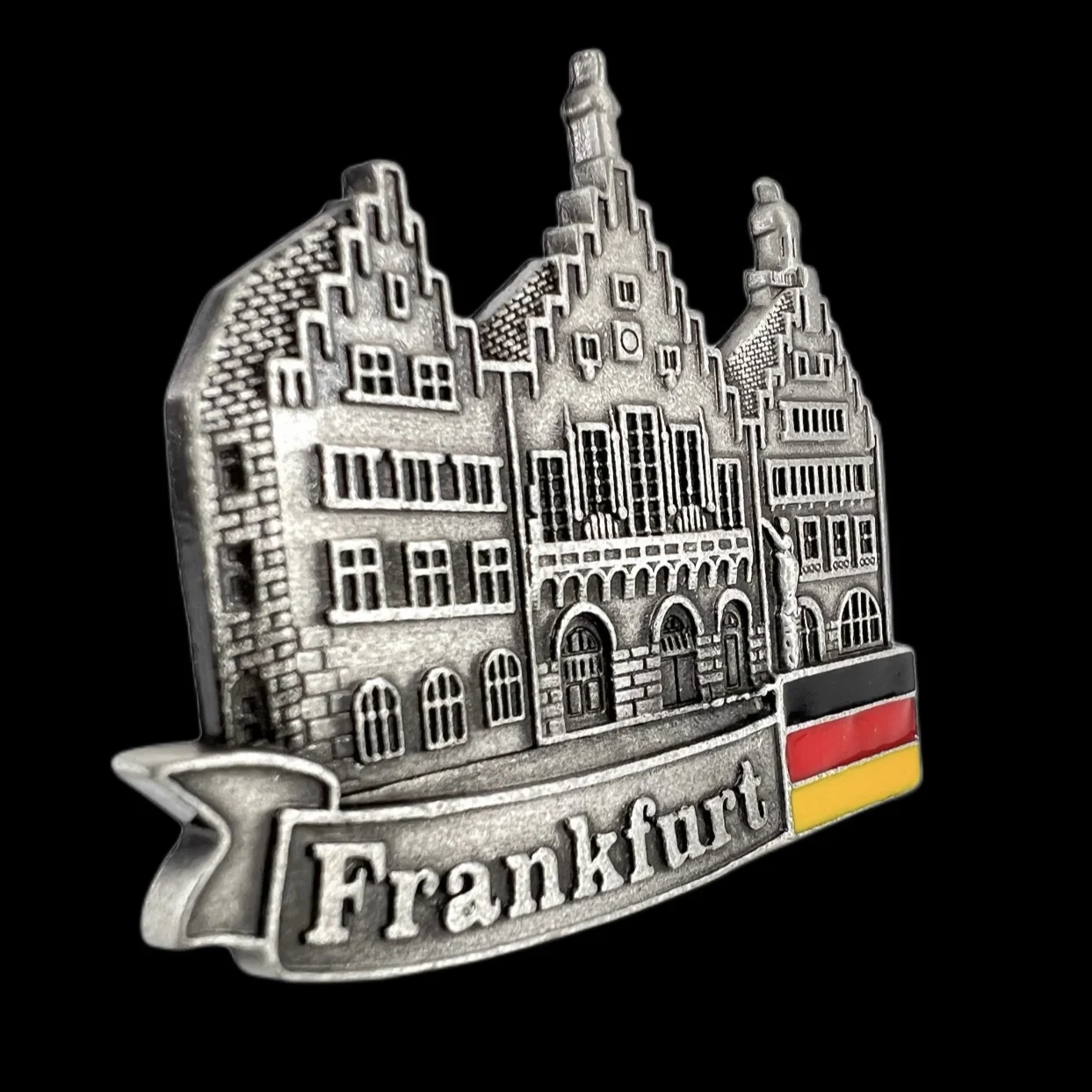 Germany Frankfurt  Fridge Magnets Alloy Travel Memorial Magnetic Refrigerator Stickers Gift Room Decoration Collectio