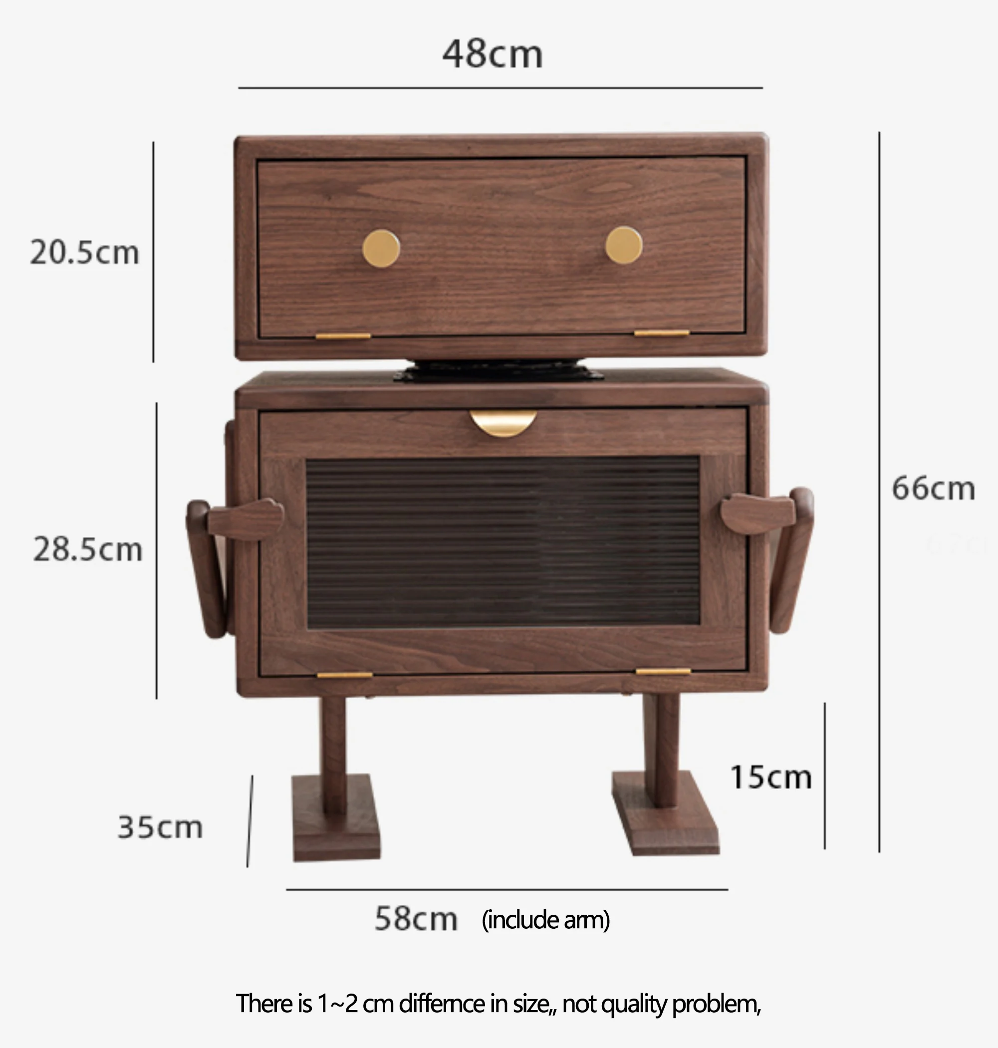 

Side Cabinet Robot House Furniture Pure Wood Beauty Funny Design