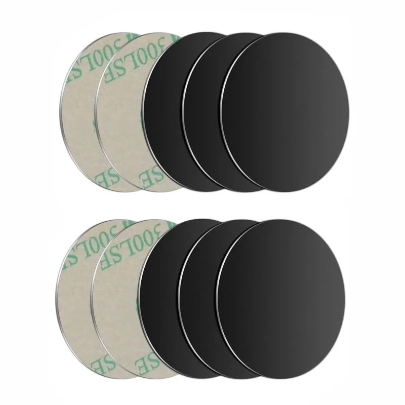 5pcs Sticker Metal Plate disk iron sheet for Magnet Mobile Phone Holder For Magnetic Car Phone Stand holders