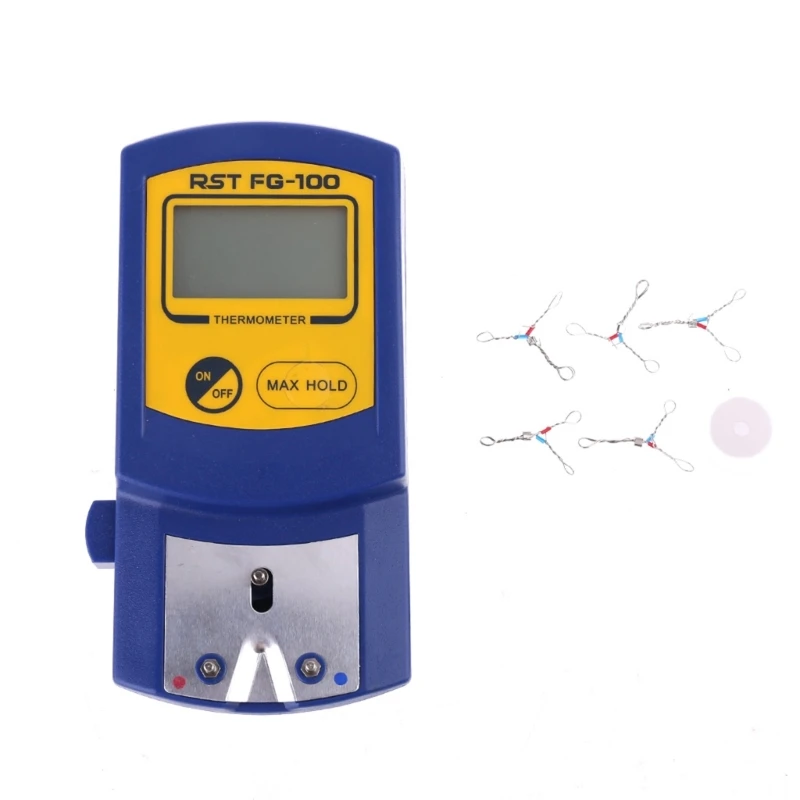 Temperatura Termômetro Acessórios Ponta de Solda Tester Temperatura Ferro Medição Precisa para Metal Jóias Elétrica Diy Fg100