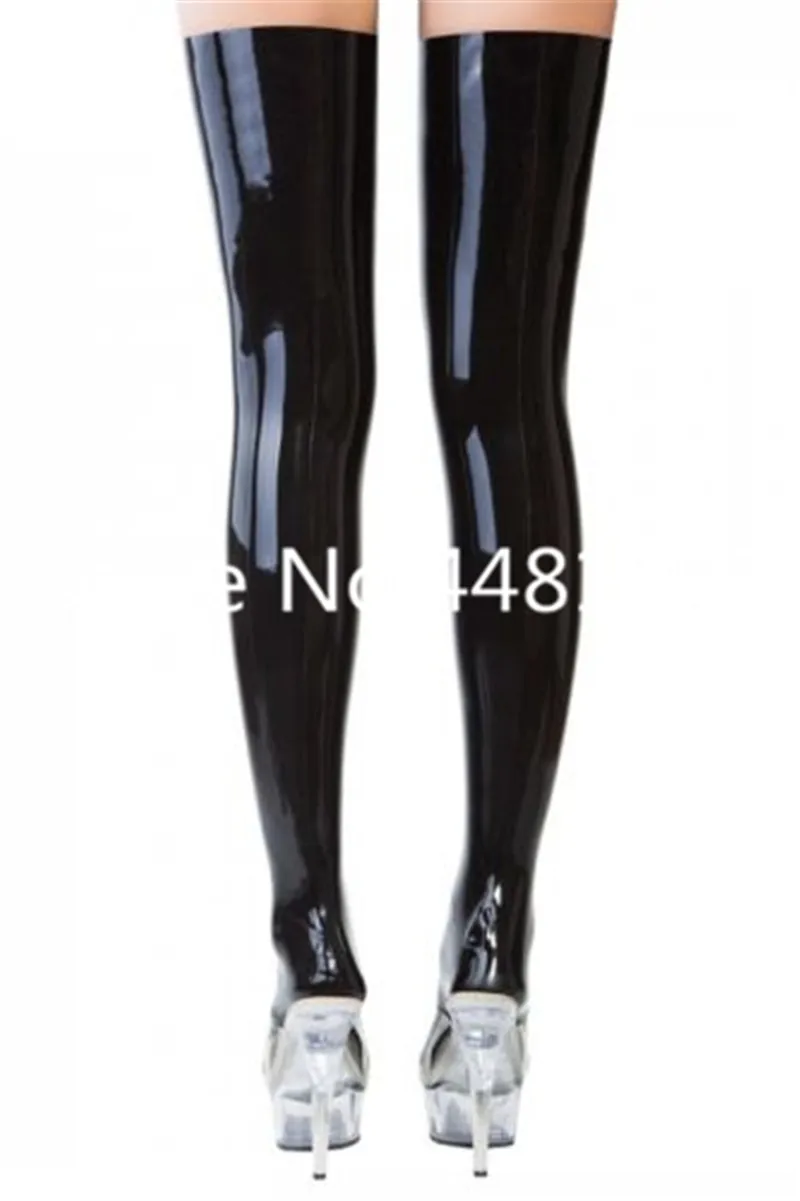 

Latex Rubber Black Stocking Tights for Women Club Party Wear Socks Halloween Costumes for Women Girls