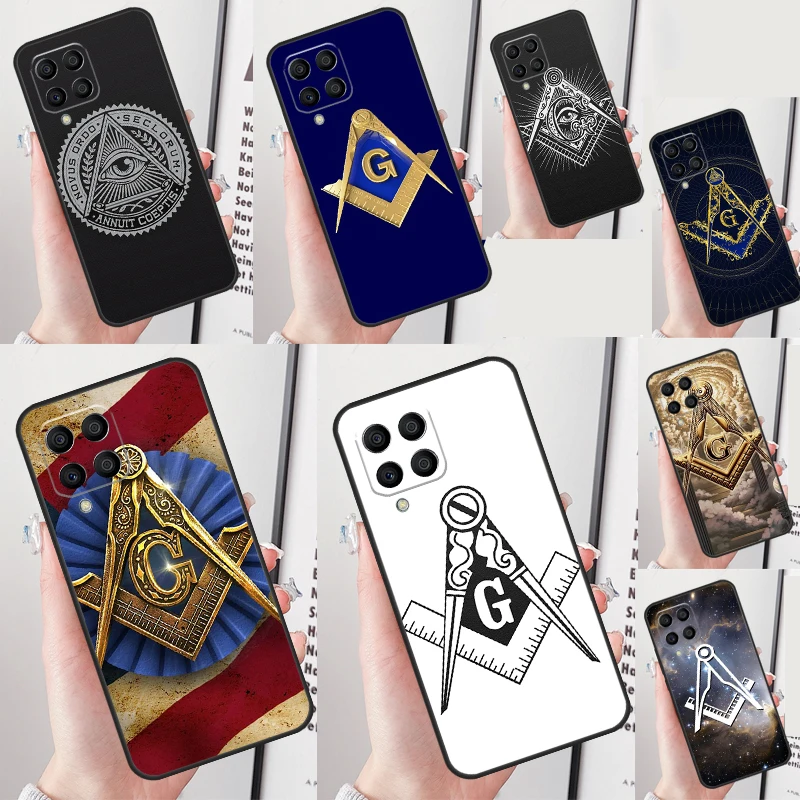 Freemasonry Logo Symbol Case For Samsung Galaxy M13 M33 M53 M12 M32 M52 M14 M34 M54 M11 M31 M51 M20 M30s M31s Cover