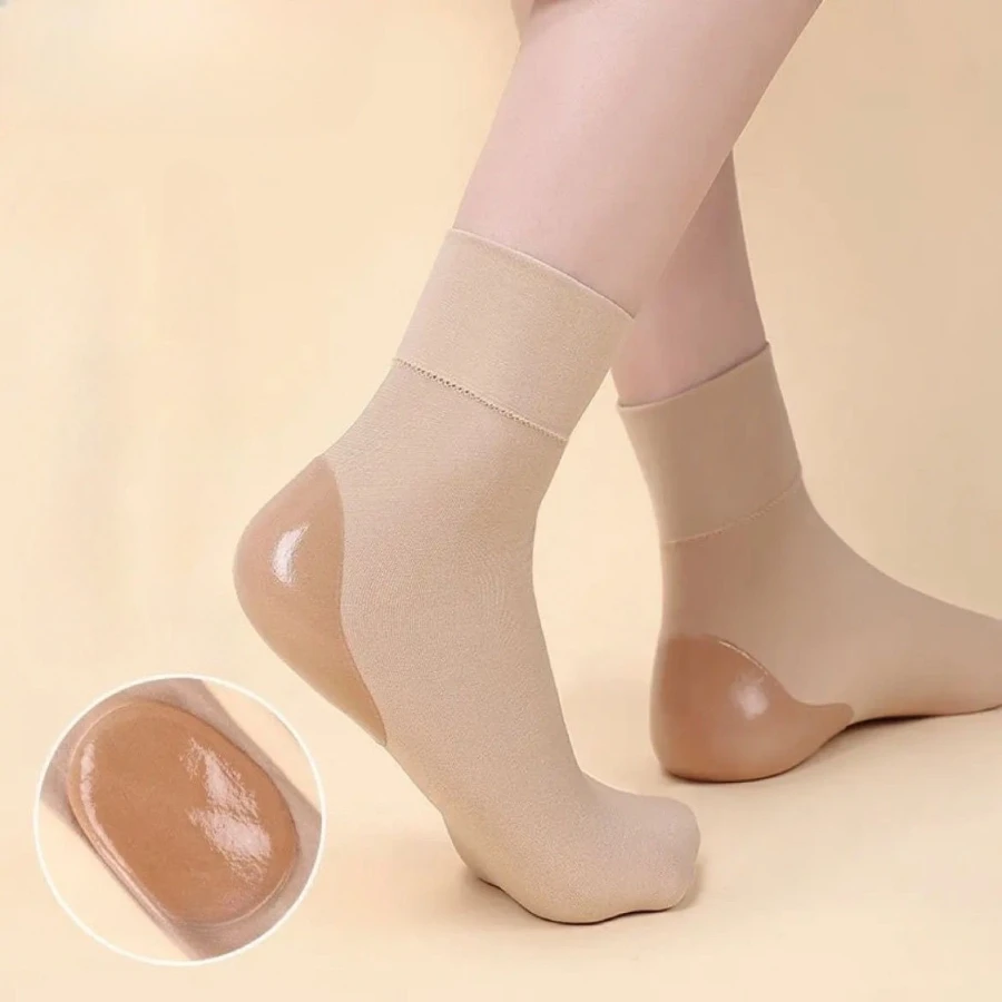 Silicone Heel Protection Anti-cracking Socks Moisturizing Footwear for Men and Women Anti-Fracture Dry Skin Relief Socks
