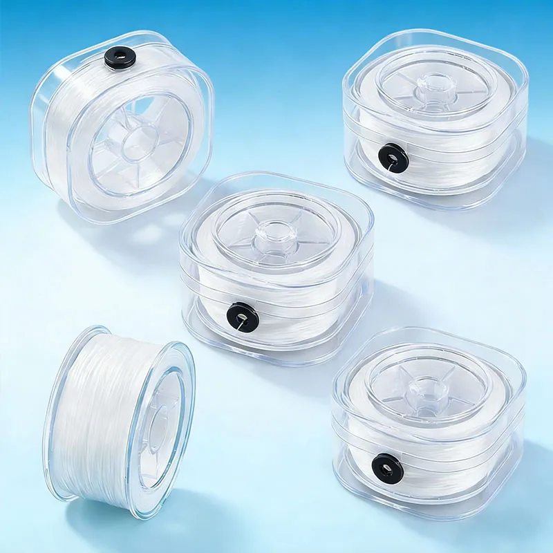 

1 Roll Non-Elastic Crystal Beading Cord 0.2-0.8mm for Bracelets Stretch Thread String Necklace DIY Jewelry Making Cord