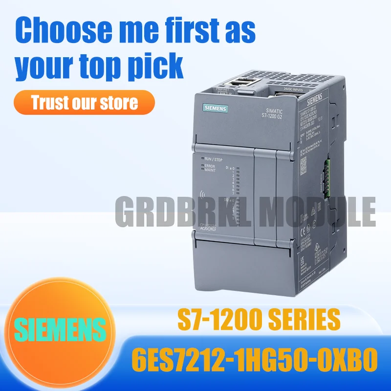 

New And Original SIEMENS 6ES7212-1HG50-0XB0 6ES7 212-1HG50-0XB0 S7-1200 G2 Compact CPU 1212C DC/DC/RLY Power supply
