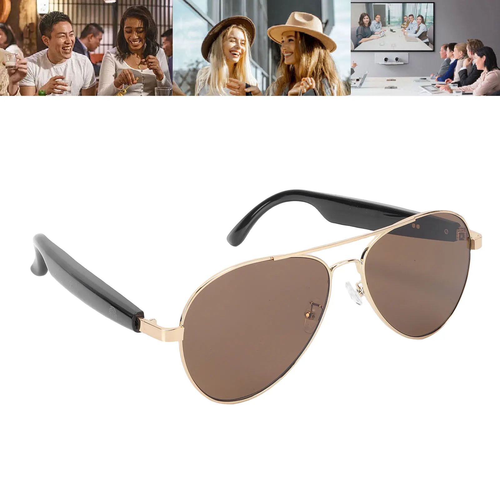 AI Translation Glasses Real Time Translation Simultaneous Interpretation  Music Sound Glasses for Travel Work