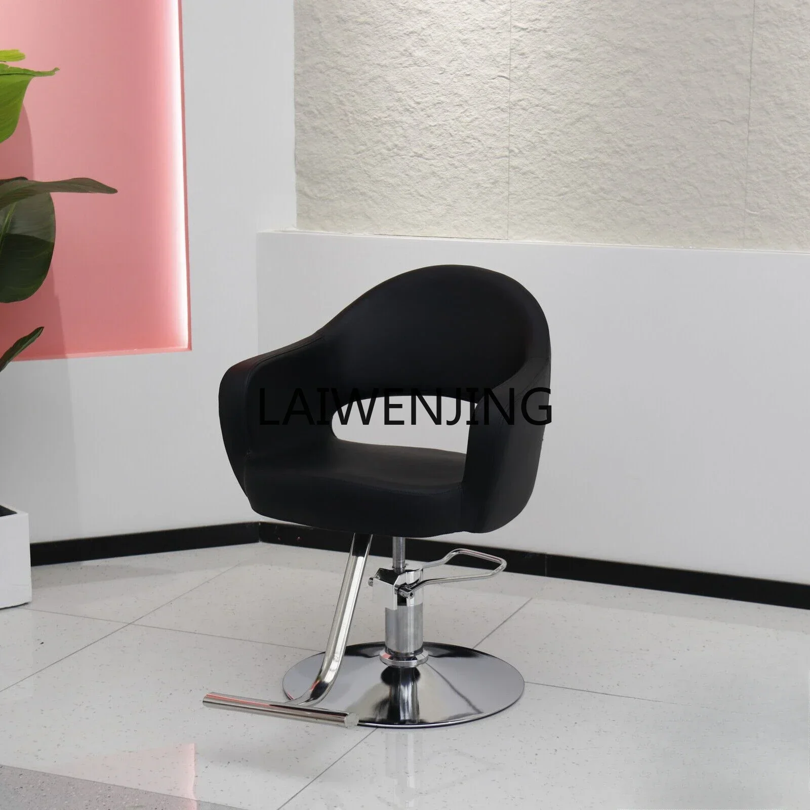 MJY hair salon can be lifted and lowered, rotating perm and dyeing area, haircut seat, barber shop stool.