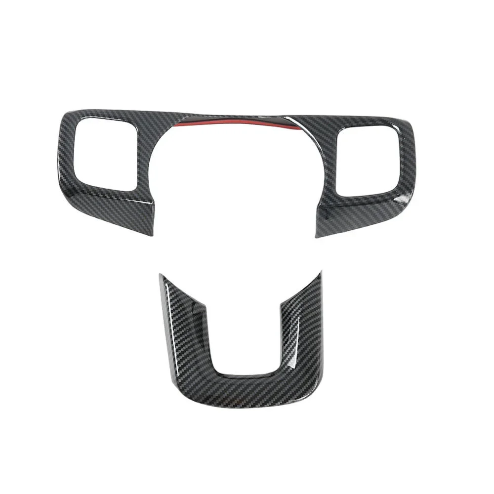 Car ABS Carbon Fiber Color Control Frame Decorative Sticker Steering Wheel Cover Accessories Fit For Tank 300 2021-2024