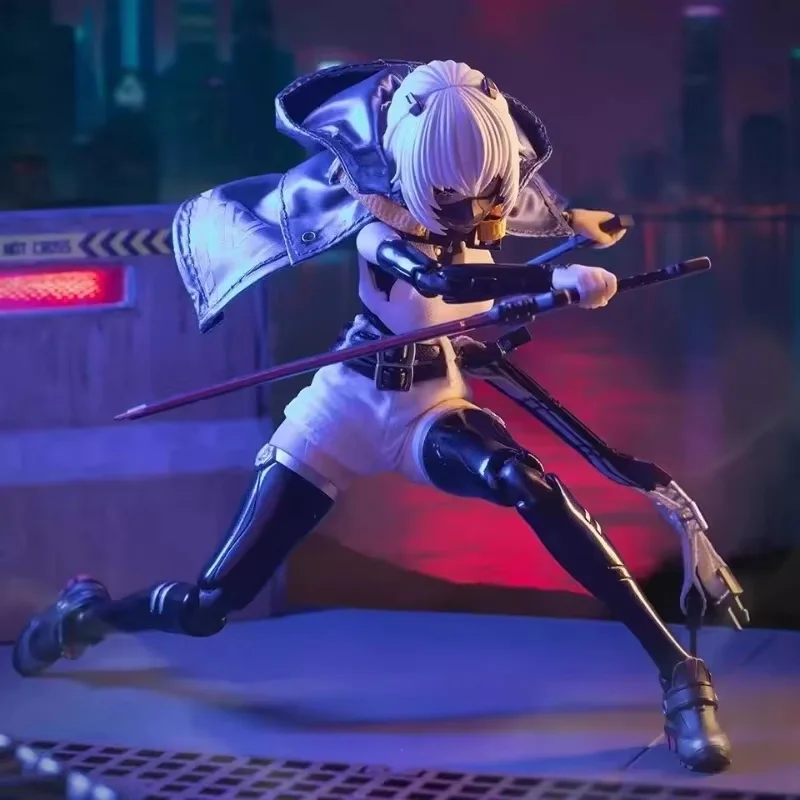 

Huanyu Technology Armed Battle Angel Female Warrior Anime Model Toy 1/12 Scale Collectible Character Mobile Set