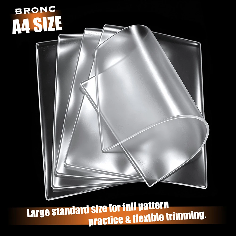 

Прозрачная силиконовая кожа BRONC формата А4, толщиной 3 мм, мягкая, для практики татуировок и перманентного макияжа, для начинающих.