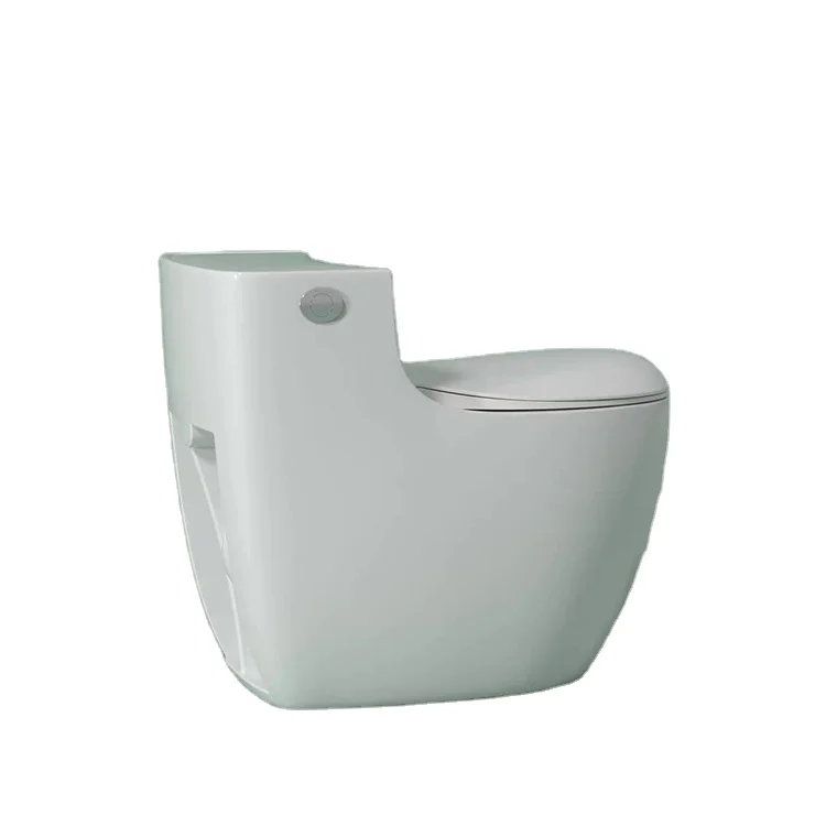 Popular‑Design Floor‑Mounted One‑Piece White Ceramic Toilet, Siphon‑Flush Sanitary Bowl for Home Bathroom Fixtures