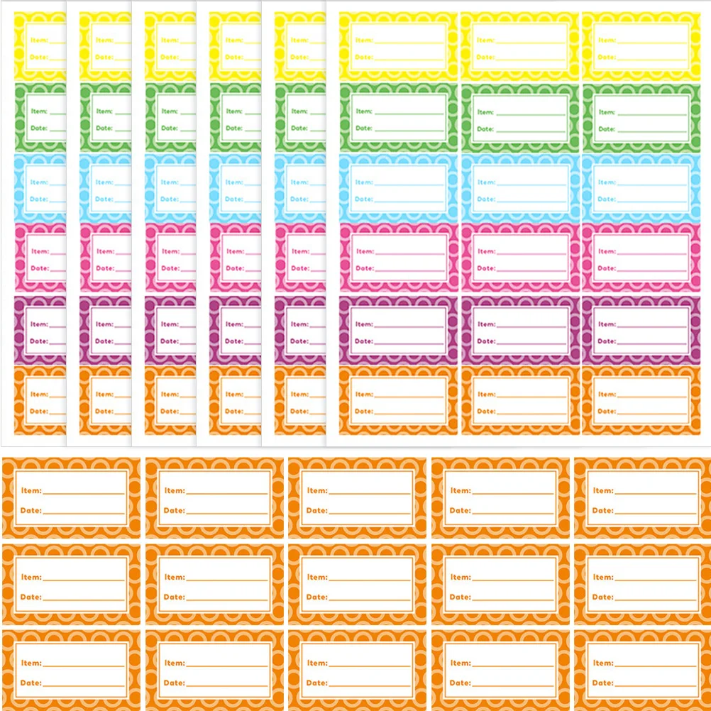 

360 шт. водонепроницаемые этикетки для пищевых продуктов, съемные наклейки на холодильник, морозильник, кухонные классификационные бирки с датами, этикетки для пищевых продуктов
