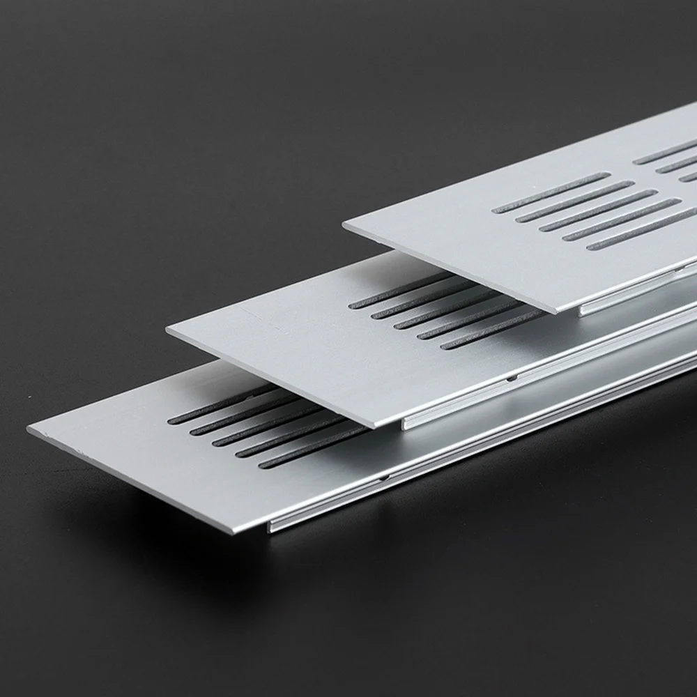 Cabinet Air Ventilation Grille Aluminum Alloy Rectangular Mesh Vent Cover For Wardrobe Shoe Rack Cooling Exhaust Screen