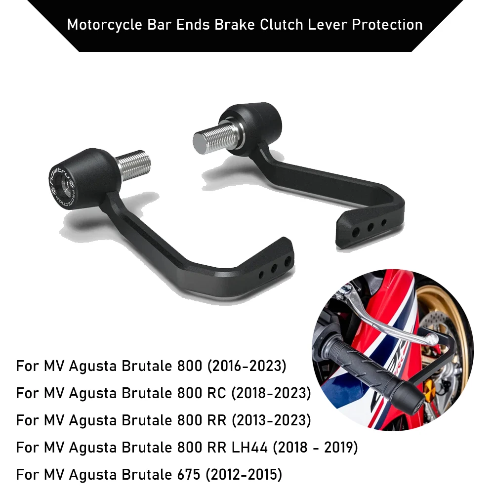 

for MV Agusta Brutale 675 800 RR/RC/LH44 2016-2023 Motorcycle Bar Ends Brake Clutch Lever Protection