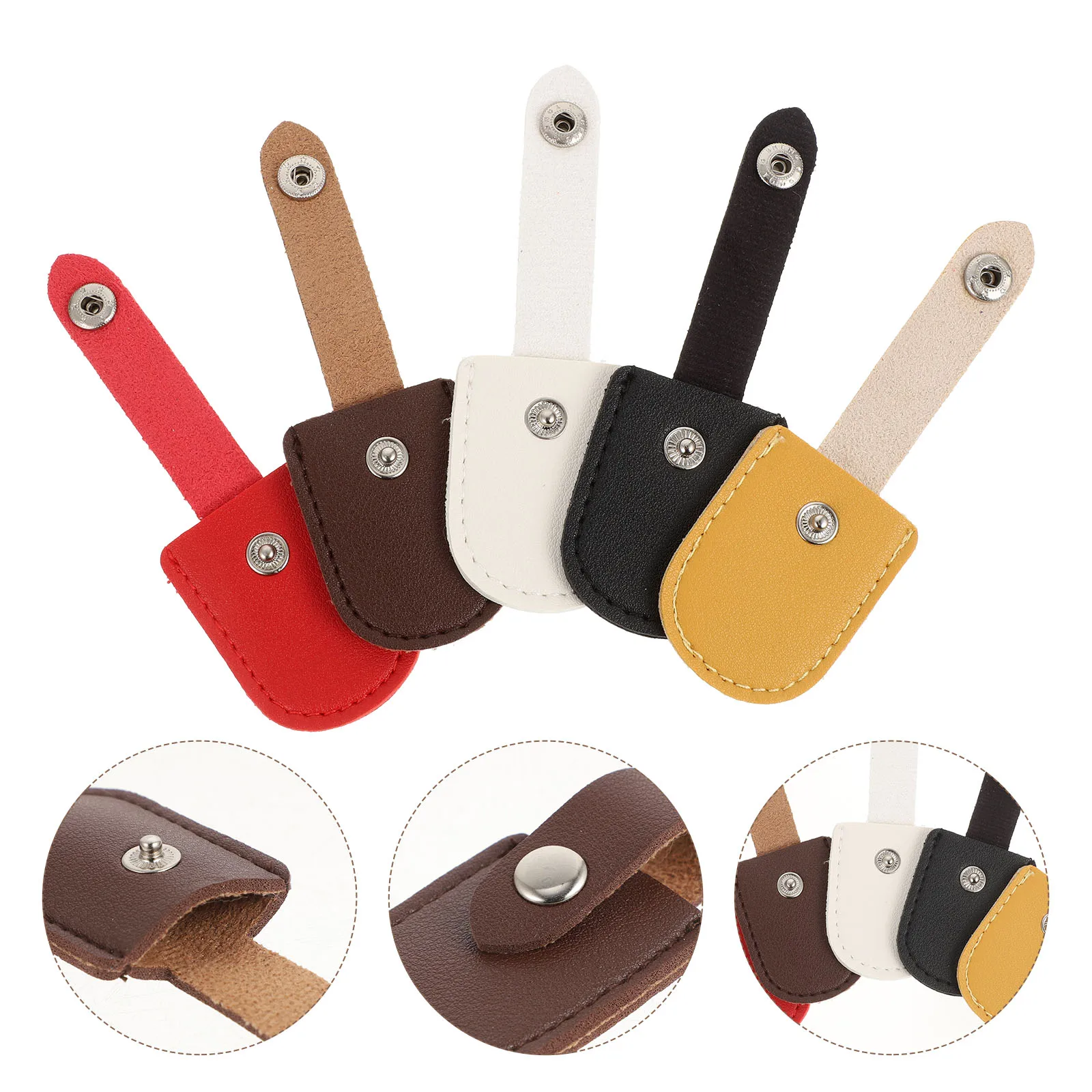 

5Pcs Manicure Scissor Cover High Quality PU Protective Case for Nail Nippers Scratch Resistant Tool Organizer for Nail Art