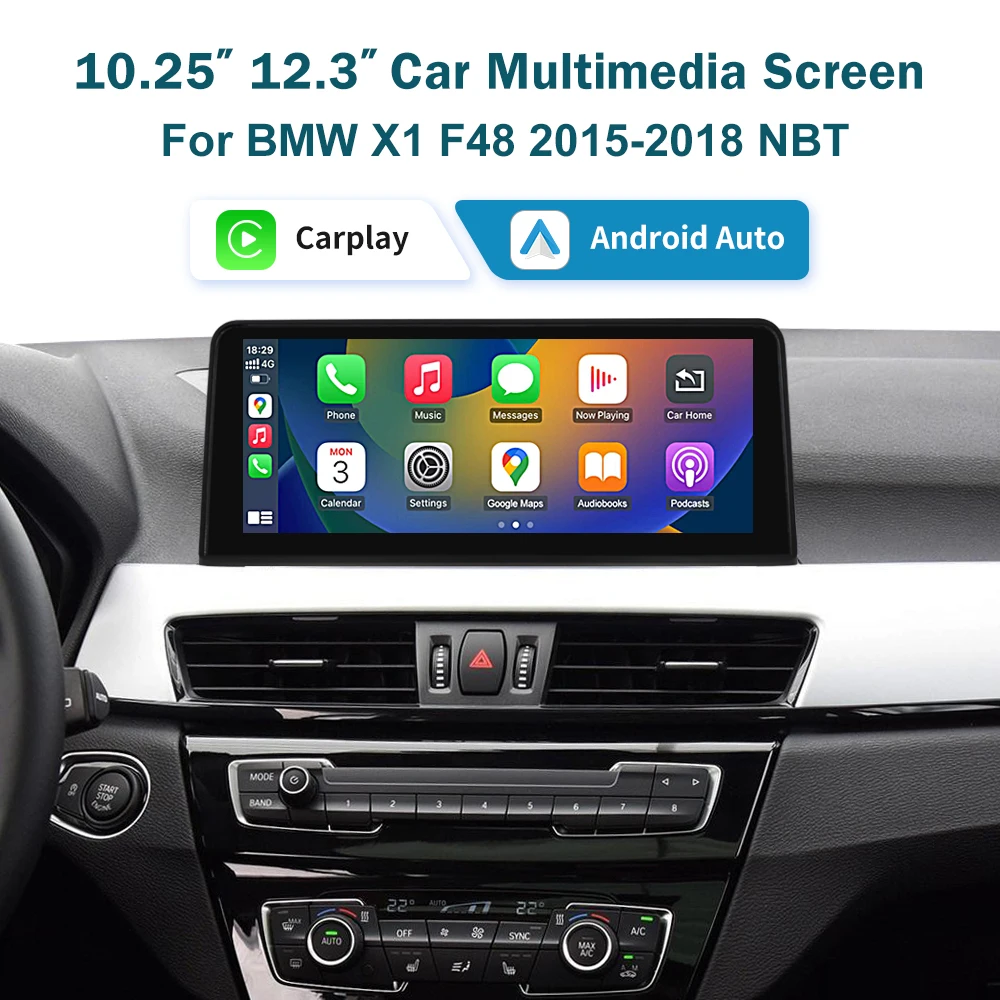 RoadTop 12,3' RT Wireless Carplay Auto Multimedia Touchscreen Für BMW X1 F48 2015-2017 NBT iDrive Android auto Kopf Einheit