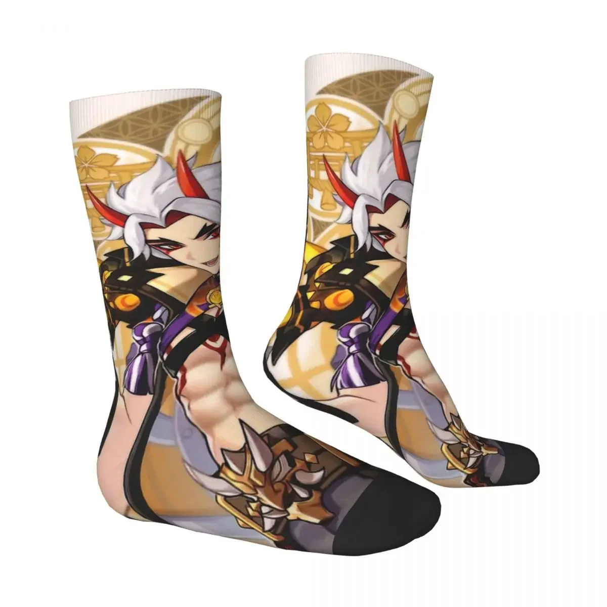 Arataki Itto (Genshin Impact) Genshin Unisex Winter Socks Outdoor Happy Socks street style Crazy Sock