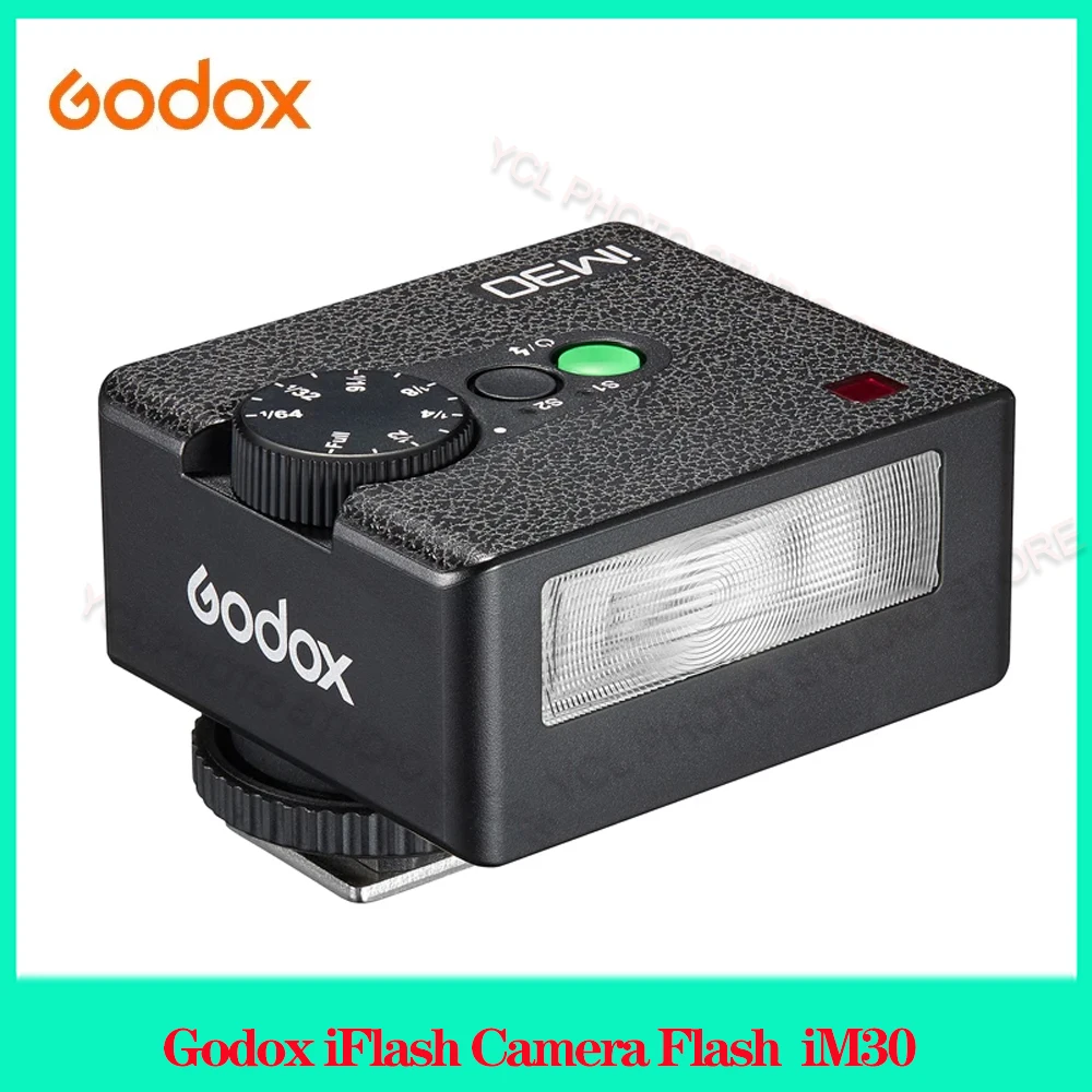 Godox iM30 iFlash Camera Flash Pocket Size Portable Manual Flash for Various Camera Models 7 power levels for Godox iFlash