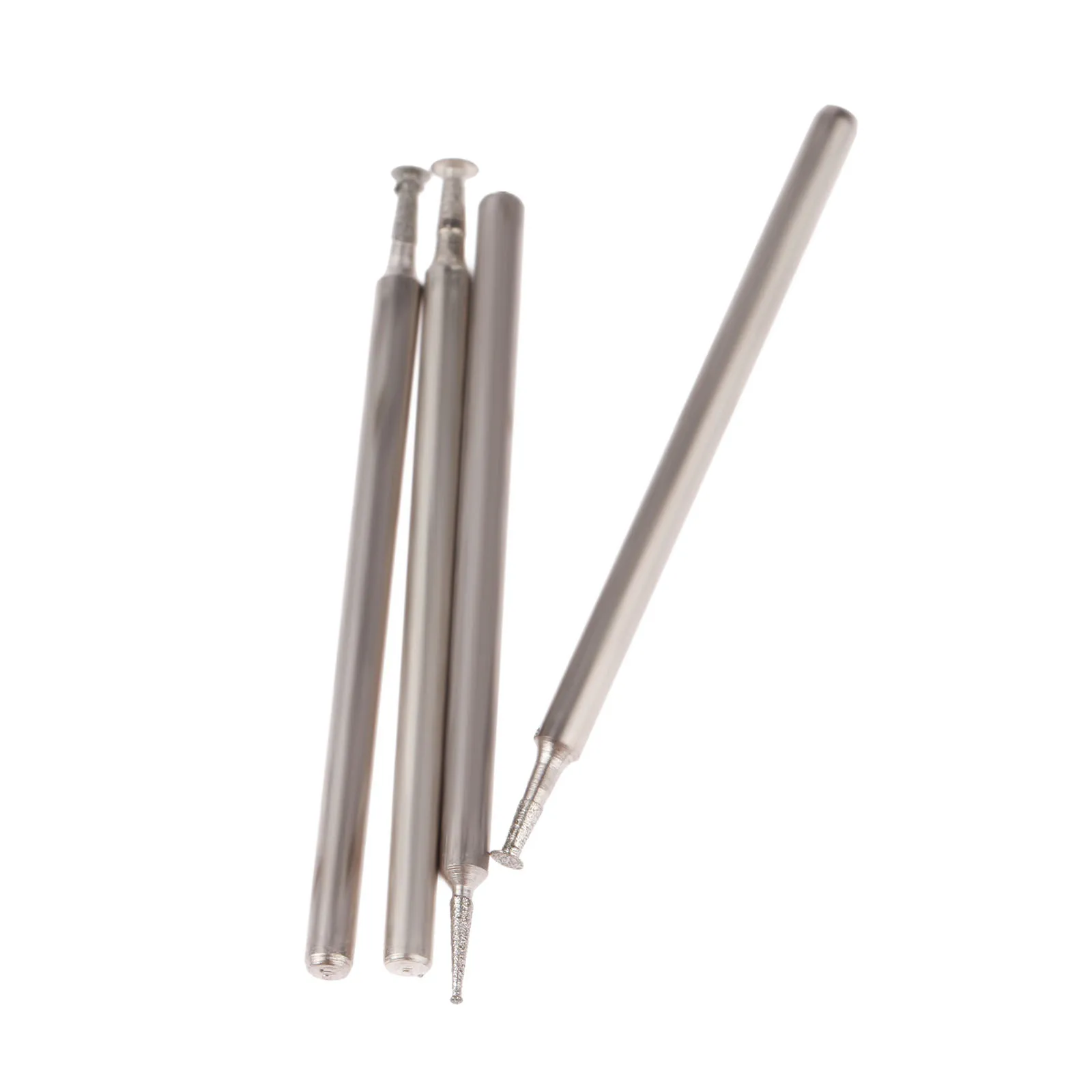 10Pcs 2.35mm Shank Diamond MOUNTED Pointหัวหินหยกแกะสลักขัดเครื่องมือแกะสลักDremelอุปกรณ์เสริม