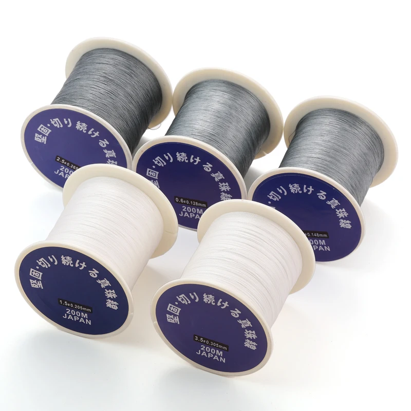 

200m/roll Japan Cord Rope Line Cord Braided String For Pearl Bracelet Necklace DIY Beading String V1025