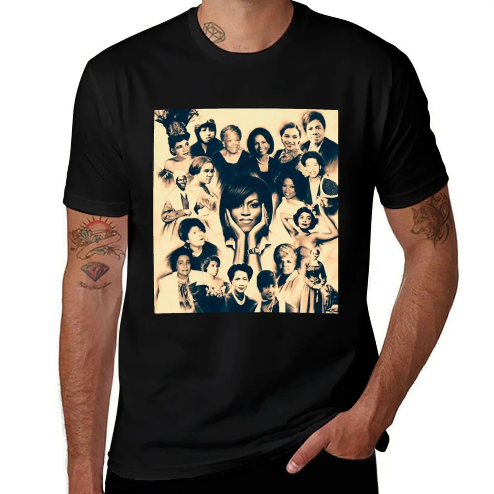 

Great African American leaders T-Shirt Mechanic Work Tee Shirt