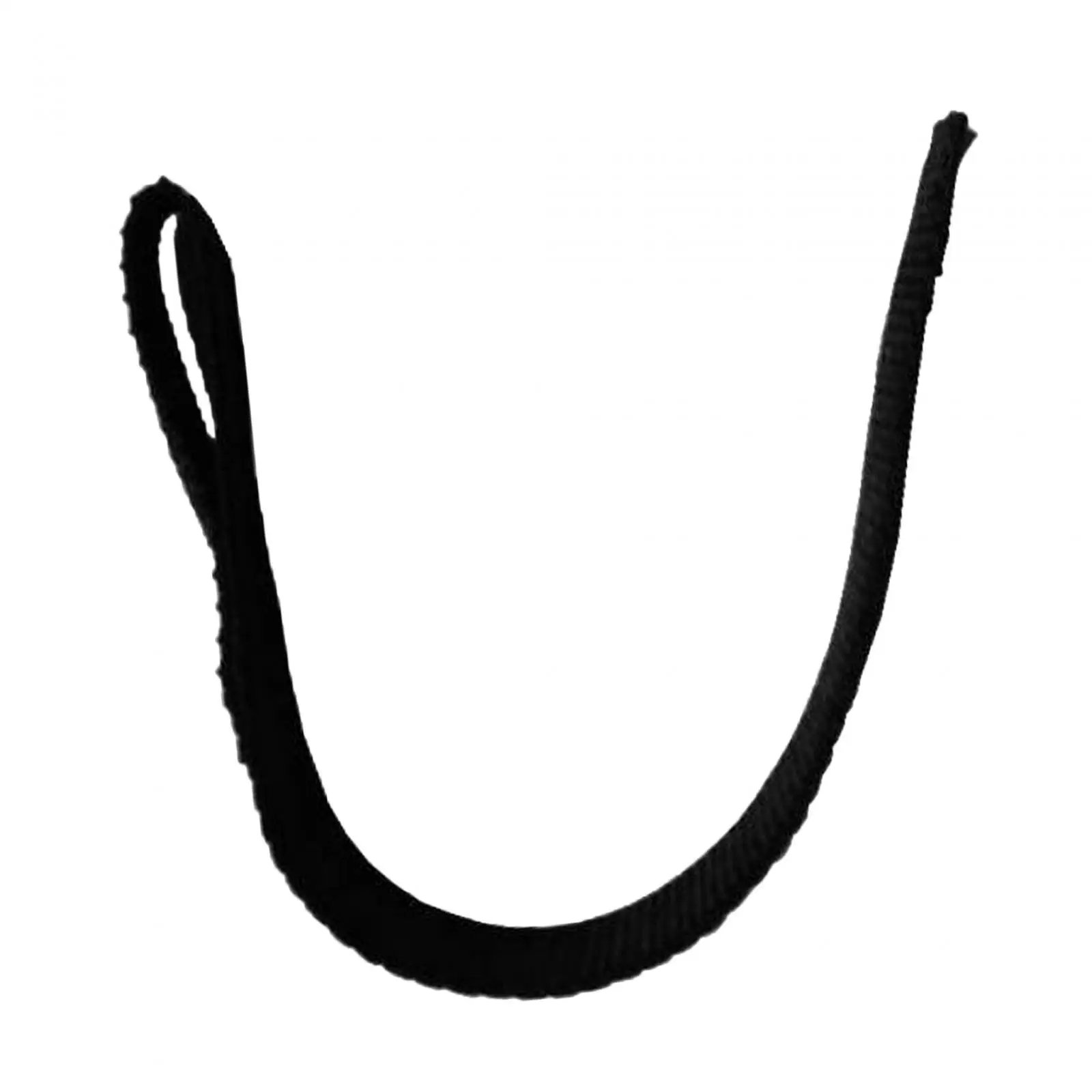 Winch Hook Pull Strap Strong Polyester Black Winch Hauling Webbing Replacement