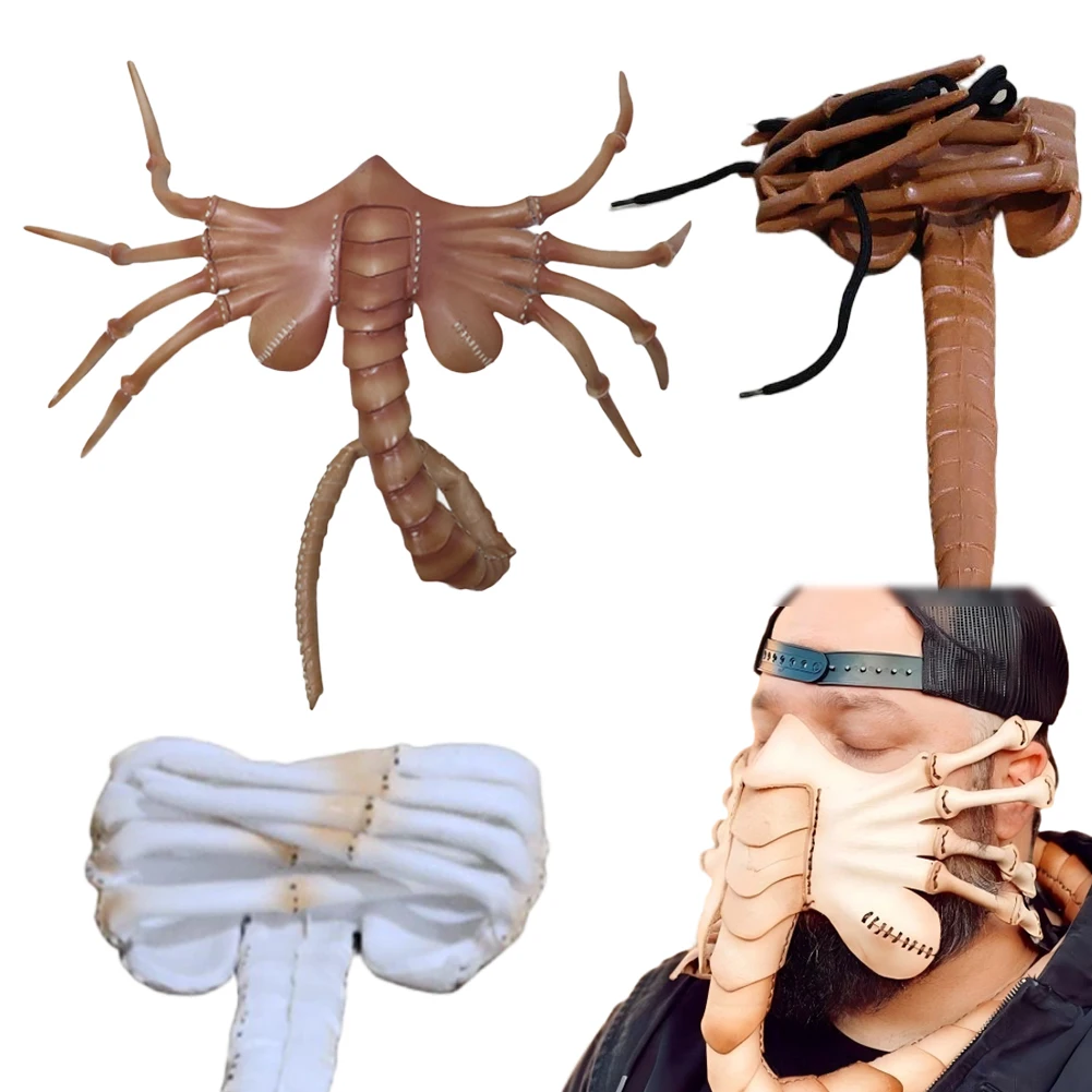 

Страшная маска для лица скорпиона, косплей, фэнтезийная маска ужасов, сценический костюм, маскировочные аксессуары, Хэллоуин, взрослые мужчины, фантазия, реквизит